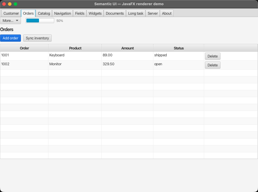 The tree as a native JavaFX desktop window
